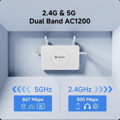 Sellados Router WiFi AC1200 Dual Band Gigabit WAN+3XLAN 4 Antenas Modo Repetidor#63142460 /55821991 - Img 119207676