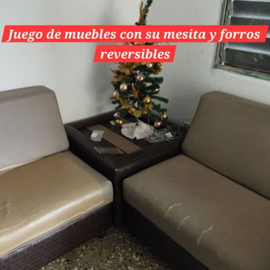🛋️✨ JUEGO DE MUEBLES CON MESITA Y FORROS REVERSIBLES ✨🛋️ - Img 123919628