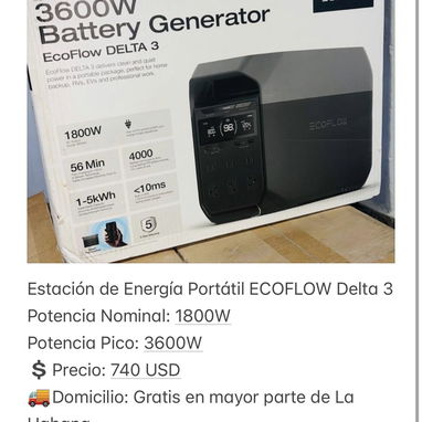 🔋 ESTACIONES DE ENERGÍA ECOFLOW ✨ Nuevas | 🚚 Entrega inmediata - 3/8
