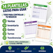 GRATIS Plantillas de Control para Tiendas y MIPYMES (PDF digital) - Img 57425050