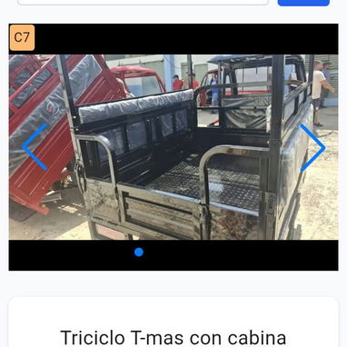 Triciclo to-mas con cabina - 8/10