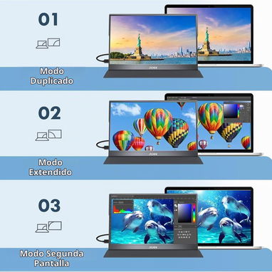 💻✨Monitor Portátil MNN 15.6" Full HD – ¡Duplica tu productividad y entretenimiento dondequiera que vayas! 💻✨ - 4/6