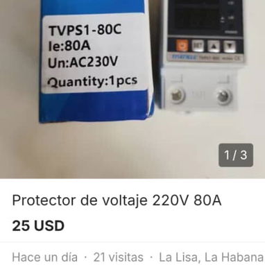 Protector Voltaje 110V-220V 80A - Img 117109634