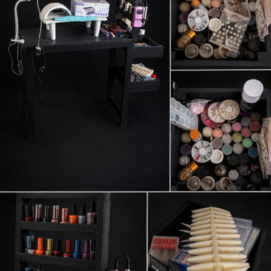 Mesa de manicury para llegar y trabajar con máquinas recargables - Img 122772030