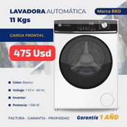 Lavadora Automática 11 Kg Eko, Inverter, Garantía de 1 año, Entrega por costo adicional de 5 Usd para toda La Habana - Img 52184727