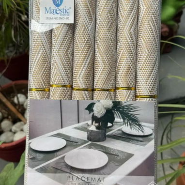 Set de doylet para 6 comensales con portavasos🌸* (Sa) - Img 121341242