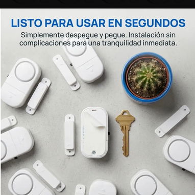 Sensores con alarma para puertas y ventanas - 4/5