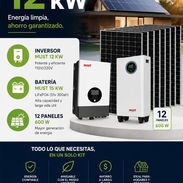 Kit ✅ Inversor Híbrido MUST 12 KW (110V / 220V) ✅ Batería MUST LiFePO4 15 kWh ✅ 12 Paneles Solares de 600W - Img 55945991