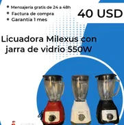 Nuevo!! Licuadora Milexus con jarra de vidrio 40usd voypati!! - Img 49347138