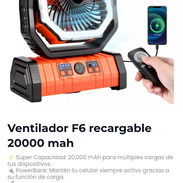 Ventilador F6 recargable 20000 mah - Img 58136896