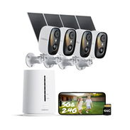 Cámaras de seguridad inalámbricas de 4 MP para exteriores con carga solar - Img 56595156