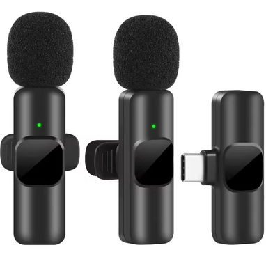 Micrófono Lavalier inalámbrico, Mini micrófono para grabación de Audio y vídeo para iPhone, iPad, Android, portátil, jue - Img 124108289