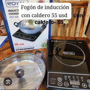 Fogón de inducción con caldero - Img 57490821