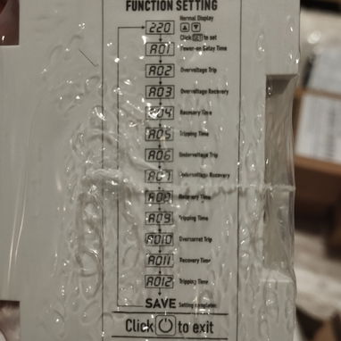 Protector de línea programable de 110 y 220, 63 A V - 2/2