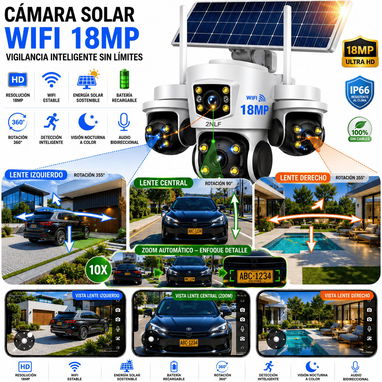 Cámara de Seguridad Solar 2NLF de 18MP/videovigilancia exterior - Img 122756050