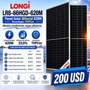 Panel Solar LONGi 620w Bifacial - Img 57306172