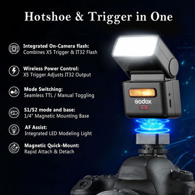 Flash Godox it32 x5 para Canon - Img 125649976