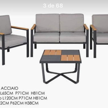 Juegos de terraza de estructura metálica - Img 121051152