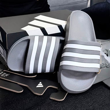 "CHANCLETAS ADIDAS AQUA" 🩶🤍🩶🤍🩶🤍🩶🤍🩶🤍🩶🤍 - 3/4