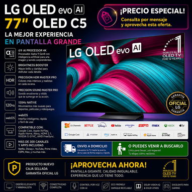 LG OLED evo AI C5 de 77” pulgadas ( 2025 ) - 2/10