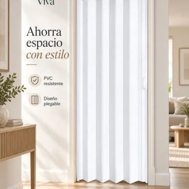 Puertas corredera de pvc, colores blanco y gris disponible - 2/2