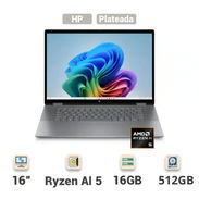 Laptop HP OmniBook X Flip 16" Táctil 2-en-1 AMD Ryzen AI 5 340 16GB RAM 512GB SSD - Img 57099843
