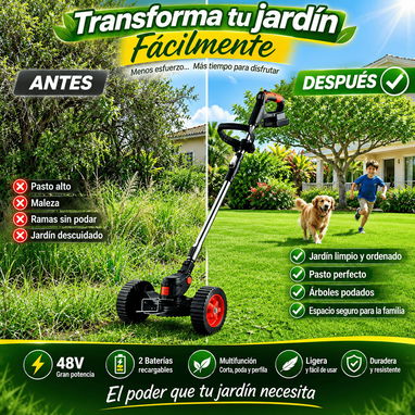 Multifuncional máquina: Segadora podadora desbrozadora multifuncional recargable - 3/3