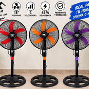 $ 35usd Ventiladores de pedestal 18 pulgadas Motor 65 w 110 volt Color disponible 🧡❤️ 💜**nova - Img 57685683