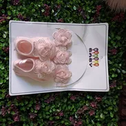 Set de cintillo y medias para bebe - Img 54327702