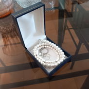 Se venden juego de collar de perlas con aretes, anillo y pulsera - Img 57483687