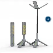 Linterna LED Telescópica Wason 1000 Lúmenes Recargable y Regulable con Soporte 🔆 Brillo de 1000 lúmenes: - Img 57863895