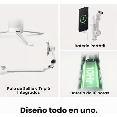 INSTA360 FLOW 2 PRO CREATOR BUNDLE ORIGINAL | GIMBAL 3 EJES + SPOTLIGHT + MAGSAFE | NUEVO - 4/10