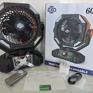 Ventiladores Recargables Marca Eko , 20 000mA , doble aspa , carga rapida - Img 55540744