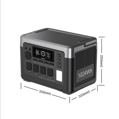 Estación de Energía Portátil OUKITEL P1000PLUS -  1024Wh, 1800W - Pico 3600W, Carga Rápida y Batería LiFePO4 🔶 $650 - 3/5