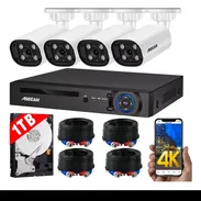 KIT 4 CAMARAS DE SEGURIDAD 4K 8MP Audio video Vigilancia - Img 50990631