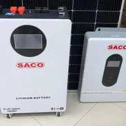 Kit solar en venta marca Saco es sin paneles solo inversor y batería - Img 55424435