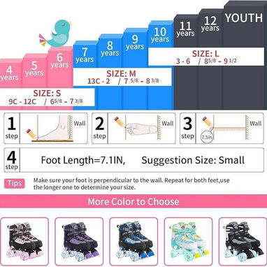🍒Nattork Patines Ajustables para Niños y Niñas – Rosado🍒 - 5/5