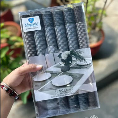 Set de doylet para 6 comensales con portavasos🌸* (Sa) - Img 121341241