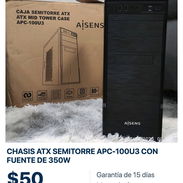 🖥️ Chasis ATX APC-100U3 | Incluye fuente de 350 W - Img 58288551