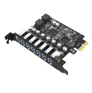 Tarjeta PCI USB 3.0 7 PUERTOS Expansión PCI-E Súper CALIDAD y NUEVA - Competidor de ORICO PC - Img 49454967