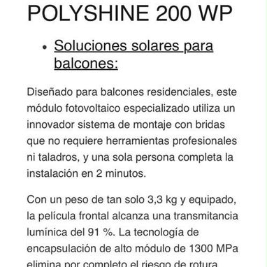 Panel solar flexible Polyshine 200 Wp - 3/3