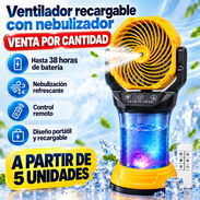 Ventilador Recargable con Nebulizador y Control Remoto ❄️ - Img 57992838