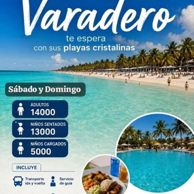 🚍🌊⛱️🧗Pasadías y Excursiones en Varadero y Terrazas/Vacation in Cuba/Rent a bus to Varadero beach - Img 124827609