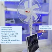 Ventilador recargable con panel solar - Img 55460047