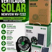 VENTILADOR RECARGABLE CON PANEL SOLAR NEW DE 4 VELOCIDADES 35 USD - Img 56946235