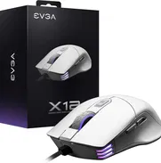 Mouse para juegos EVGA X12, 8k, con cable, blanco, personalizable, sensor doble. - Img 48384662
