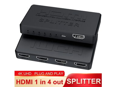 ✳️Splitter HDMI 4K de 4 Salidas a ESTRENAR⭕️ Spliter 4K GAMA ALTA Divisor HDMI Súper Calidad NUEVO Splitter 1x4 - Img main-image-44436285