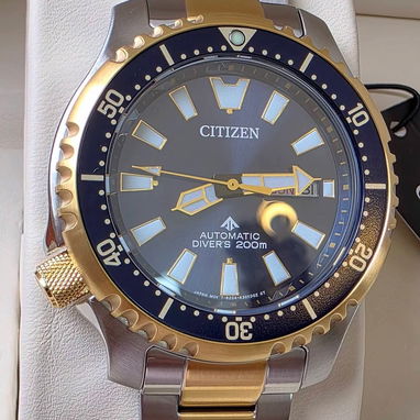 citizen promaster fugu driver automático, cristal zafiro,cumple con la norma iso como reloj de buceo wr 200 metros - Img 122689261