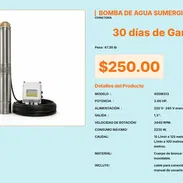 Bomba Agua Sumergible 3HP 2235W Monofásica, Bomba Sumergible 3HP Incluye Cable Eléctrico VPT#-0492 - Img 55672341