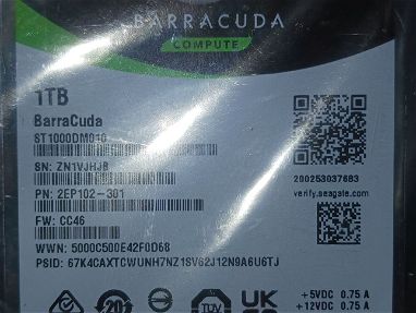 HDD 1T SEAGATE BARRACUDA INTERNO NEW SELLADO 0KM - Img main-image